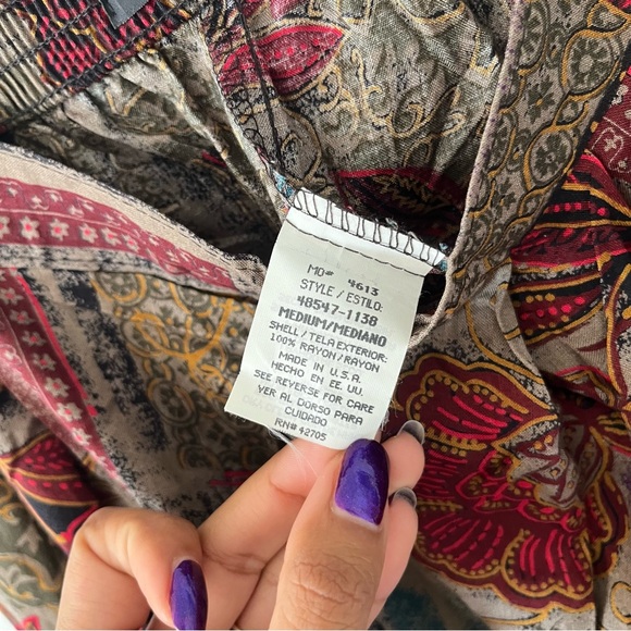 Sag Harbor brown and red midi skirt - Picture 5 of 6